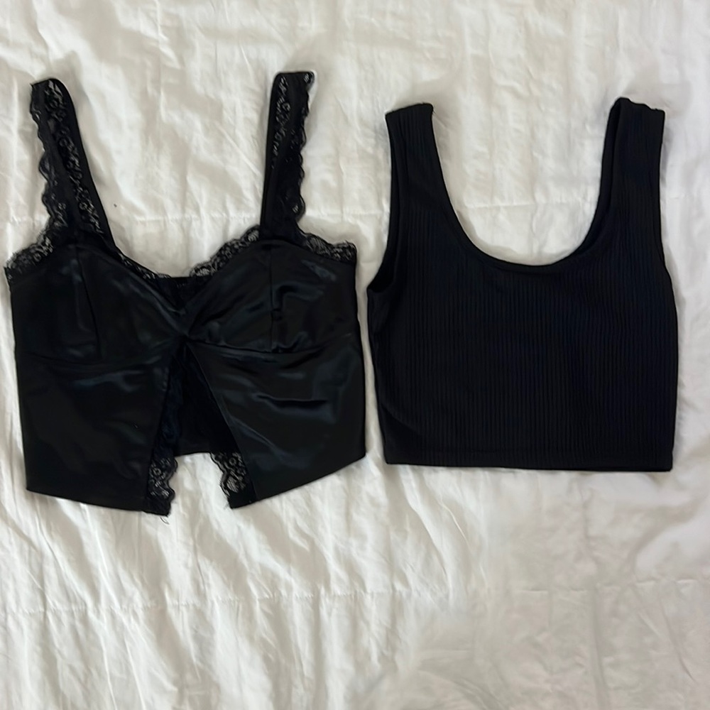 forever 21 black tank bundle